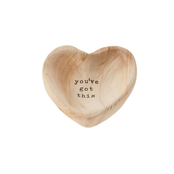 Wooden Heart Think Happy Be Happy